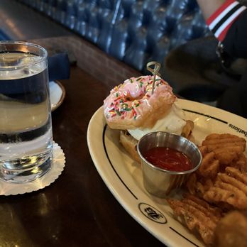 Bosscat Kitchen & Libations - Donut burger - New American Near Me - Houston, Texas