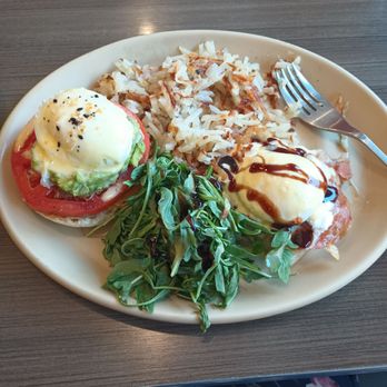 Snooze, an A.M. Eatery - My two different Benny bunnies one with avocado and poached egg the other with prosciutto and poached egg. - Breakfast & Brunch Near Me - Dunwoody, Georgia Snooze, an A.M. Eatery - My two different Benny bunnies one with avocado and poached egg the other with prosciutto and poached egg. - Breakfast & Brunch Near Me - Dunwoody, Georgia