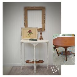 Elbow Grease Vintiques - Small changes to smaller pieces.  Salve freshened up the natural wood.  Freshly hand painted, lightly distressed and so pretty.