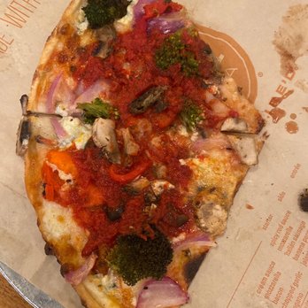 Blaze Pizza - Veggie pizza... minimal cheese, minimal effort, luckily the ingredients they use help a lot. - Salad Near Me - Jacksonville, Florida