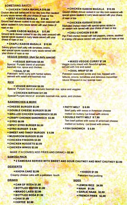 Menu photo 5 Kabob Stop Salt Lake City, UT