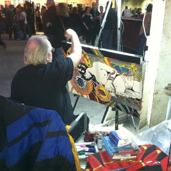 Koken Art Factory - Artist painting live at Naughti Gras! - Music Venues Near Me - Saint Louis, Missouri