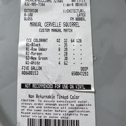 Sherwin-Williams Paint Store - Color match for the Sedona neighborhood in League City. Builder is Cervelle. Color is Squirrel.