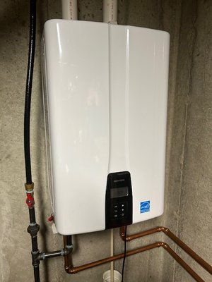 Tankless Water Heater Install - Our qualified technician installed a tankless water heater in 1 day.  We removed a 75g gas water heater storage tank.