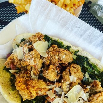 The Rougaroux - Oysters Rockefeller poboy - Cajun/Creole Near Me - Birmingham, Alabama