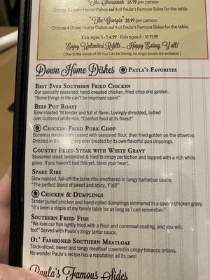 Menu photo 8 Paula Deen's Family Kitchen Pigeon Forge, TN Menu photo 8 Paula Deen's Family Kitchen Pigeon Forge, TN