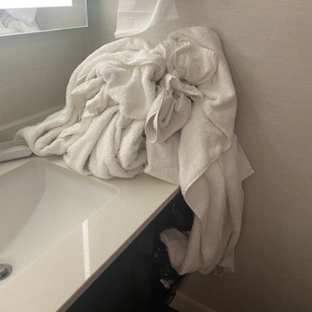 The Dextro - Dirty towels in the room after requesting room service and Sophia insisting her general manager Nadia had cleaned the room herself. - Hotels Near Me - San Diego, California The Dextro - Dirty towels in the room after requesting room service and Sophia insisting her general manager Nadia had cleaned the room herself. - Hotels Near Me - San Diego, California