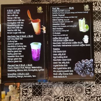 Aloha Tea & Coffee - Menu - Coffee & Tea Near Me - Glendale, Arizona