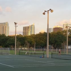 Julian B Lane Tennis Courts - Old Julian B Lane tennis courts complex for north south blvd