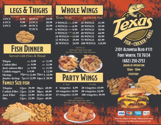 Menu photo 2 Texas Fish Chicken  Fort Worth, TX