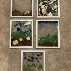 M.I.Y. Studio - Sea glass resin 8 x 10