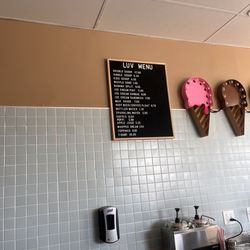 Ice Cream Luv - Menu