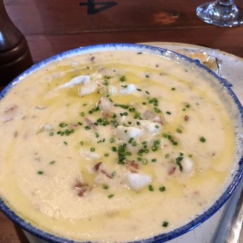 The Bowery Bar - Seafood chowder- flavorful. Was so good got a cup to go - New American Near Me - Boston, Massachusetts The Bowery Bar - Seafood chowder- flavorful. Was so good got a cup to go - New American Near Me - Boston, Massachusetts
