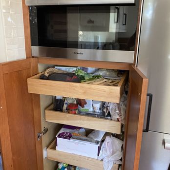 Marin Kitchen Co - Lower cabinet with pantry pull-out low drawers. - Kitchen & Bath Near Me - SAN RAFAEL, California Marin Kitchen Co - Lower cabinet with pantry pull-out low drawers. - Kitchen & Bath Near Me - SAN RAFAEL, California
