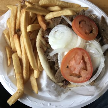 Eddy's Gyros - The Gyros Plate with Fries - Greek Near Me - East Chicago, Indiana