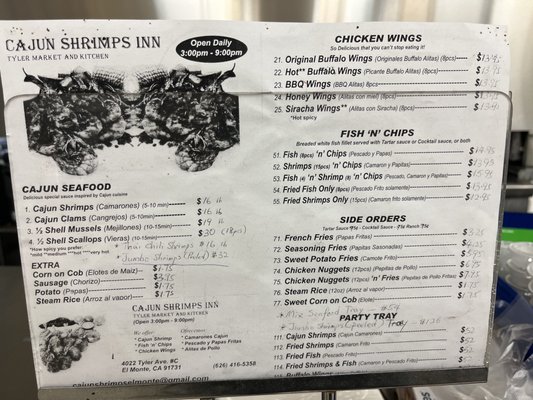 Menu photo 4 Cajun Shrimps Inn El Monte, CA Menu photo 4 Cajun Shrimps Inn El Monte, CA