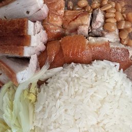 Two way bbq combo roast duck and pork belly Two way bbq combo roast duck and pork belly