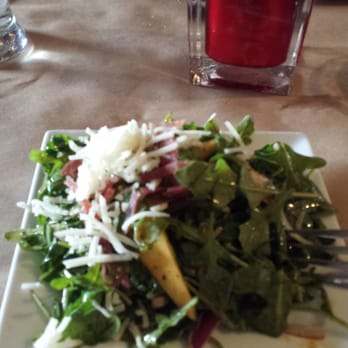 Beso - Arugua salad, mango, serrano ham and manchego! I can eat this all day every day... - Spanish Near Me - Staten Island, New York