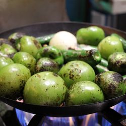 Cencalli - Getting ready to make salsa @Cencalli