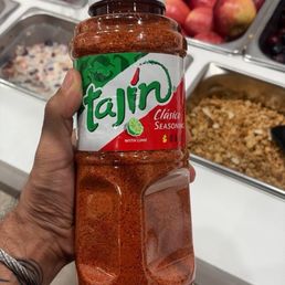 Giant-sized Tajin for the fruit! Giant-sized Tajin for the fruit!