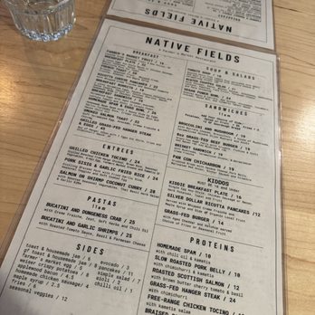 Native Fields - Menu on April 2025 - New American Near Me - Walnut, California Native Fields - Menu on April 2025 - New American Near Me - Walnut, California
