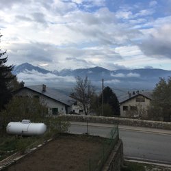 Le Logis Catalan - View of the Pyrenees from our bedroom