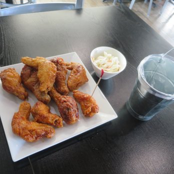 Bonchon Glenview - Small combo, half spicy, half soy garlic - Korean Near Me - Glenview, Illinois Bonchon Glenview - Small combo, half spicy, half soy garlic - Korean Near Me - Glenview, Illinois