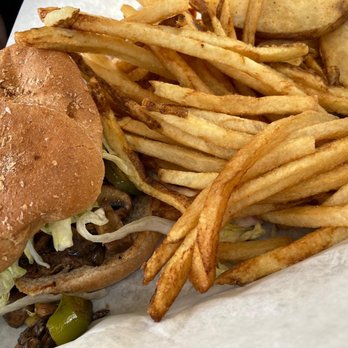Stevo's - Jalapeño Burger with fries - American Near Me - Heyburn, Idaho