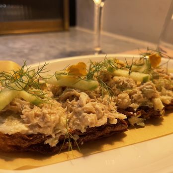 Jansz - North Sea Crab Toast - Modern European Near Me - Amsterdam, New Hampshire Jansz - North Sea Crab Toast - Modern European Near Me - Amsterdam, New Hampshire