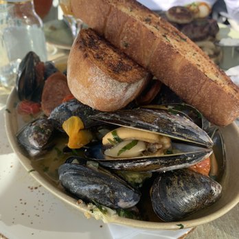 Driftwood Kitchen - Steamed Carlsbad Mussels - Seafood Near Me - Laguna Beach, California