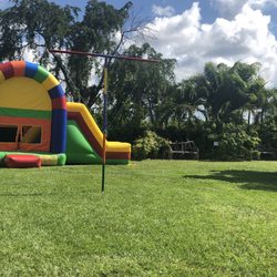 Bounce house brought in for event