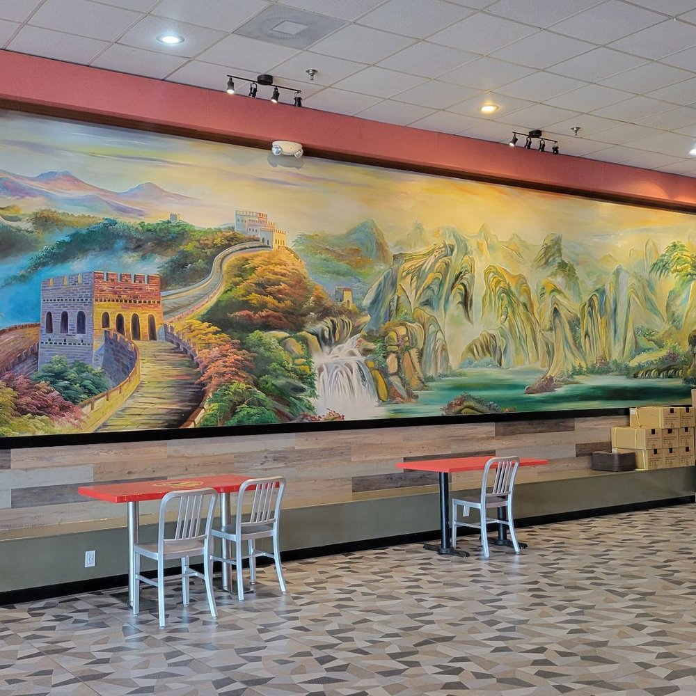 Beautiful mural on the wall