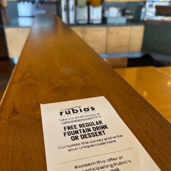 Rubio's Coastal Grill - Ni fountain drink for me - Mexican Near Me - Encinitas, California