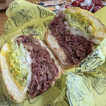 The Hat - Pastrami Sandwich add in lettuce and onions - Fast Food Near Me - Rancho Cucamonga, California