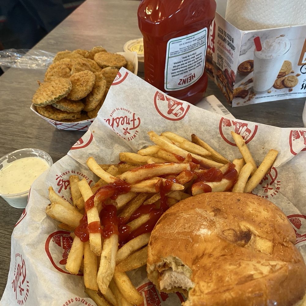 Chicken Club Sandwich Meal, Fried Pickles Chicken Club Sandwich Meal, Fried Pickles