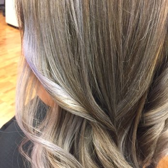 Tony's Salon - Grey/lavender highlights on ash brown hair - Hair Salons Near Me - Houston, Texas Tony's Salon - Grey/lavender highlights on ash brown hair - Hair Salons Near Me - Houston, Texas