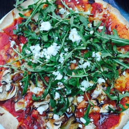 Vegetarian Pizza was unique and very good Vegetarian Pizza was unique and very good