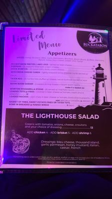 Menu photo 1 Buckatabon Lighthouse Pub Conover, WI