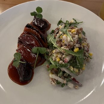 Mesa Provisions - BBQ Beets and Carrots with Corn Salad - New American Near Me - Albuquerque, New Mexico Mesa Provisions - BBQ Beets and Carrots with Corn Salad - New American Near Me - Albuquerque, New Mexico