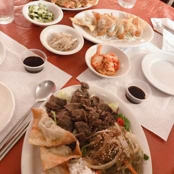 Korea House - Kimpo 2 Combo with a side of Seafood pancake and Fried Mandoo - Korean Near Me - Tucson, Arizona