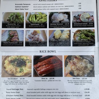 Soba-ya - Menu 1/3 - Japanese Near Me - New York, New York Soba-ya - Menu 1/3 - Japanese Near Me - New York, New York