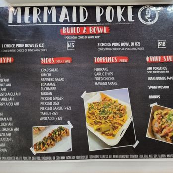 Mermaid Poke - Menu - Poke Near Me - Honolulu, Hawaii