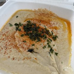 SBK Middle Eastern Food - Hummus with bug