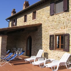 La Scopa - Closer view of the front, patio area.