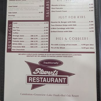 Stewarts - Menu - Breakfast & Brunch Near Me - Gravois Mills, Missouri