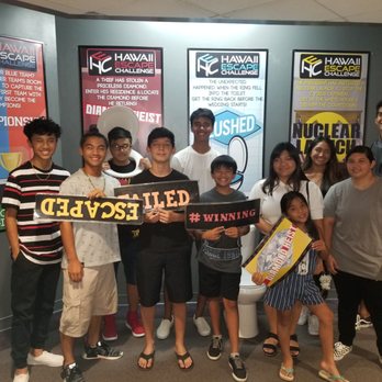 Hawaii Escape Challenge - They couldn't solve The Diamond Heist...but least they had fun trying - Escape Games Near Me - Aiea, Hawaii Hawaii Escape Challenge - They couldn't solve The Diamond Heist...but least they had fun trying - Escape Games Near Me - Aiea, Hawaii