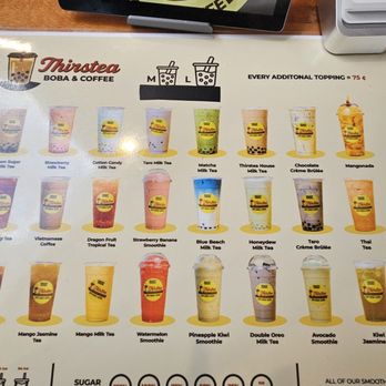 Thirstea Boba and Coffee - Menu, 8/2026 - Coffee & Tea Near Me - Greenwood, Indiana Thirstea Boba and Coffee - Menu, 8/2026 - Coffee & Tea Near Me - Greenwood, Indiana