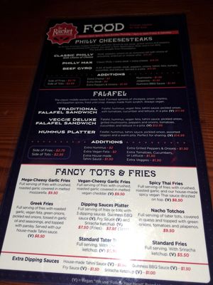 Menu photo 2 The Racket Bar & Pinball Lounge Bellingham, WA Menu photo 2 The Racket Bar & Pinball Lounge Bellingham, WA