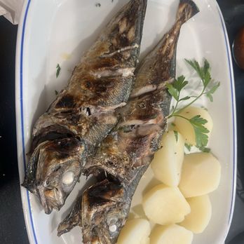 Fax Chix Restaurant - Grilled Portuguese Mackerel with Potatoes - Portuguese Near Me - Farmingville, New York Fax Chix Restaurant - Grilled Portuguese Mackerel with Potatoes - Portuguese Near Me - Farmingville, New York