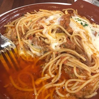 Tomatina - Bow of oil with some floating spaghetti in it - Italian Near Me - Walnut Creek, California